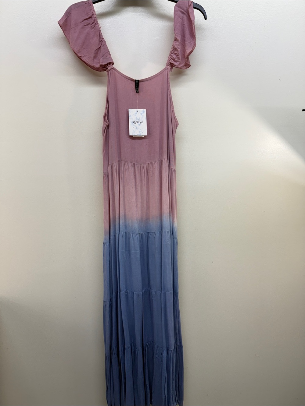 Raviya Mauve to Blue Ombre Maxi Dress